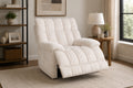 Marina white dual power recliner with Bluetooth