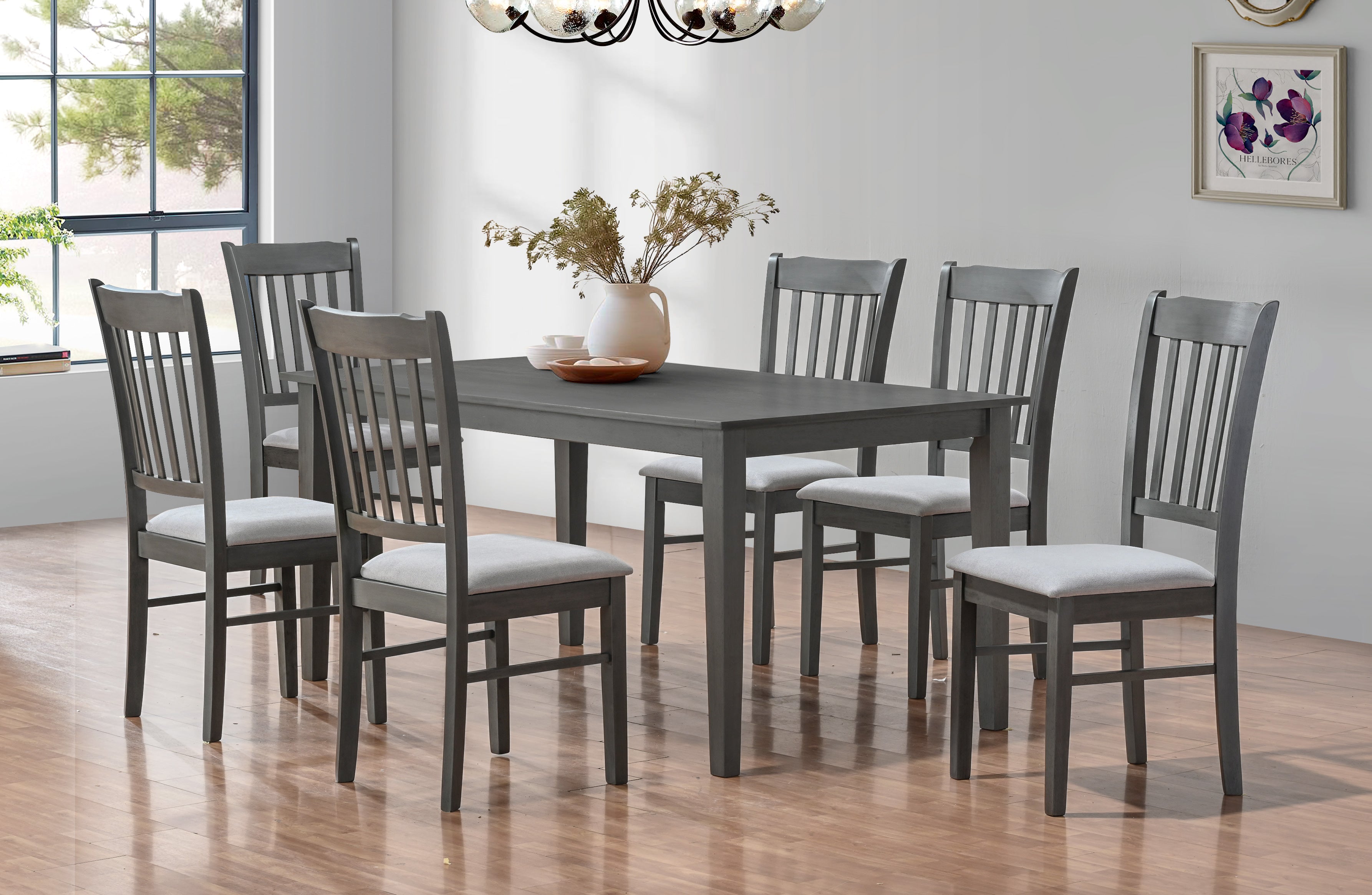 Collingwood 7-piece dining set with six chairs
