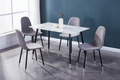 Stayner 5-piece dinette set with white marble glass top