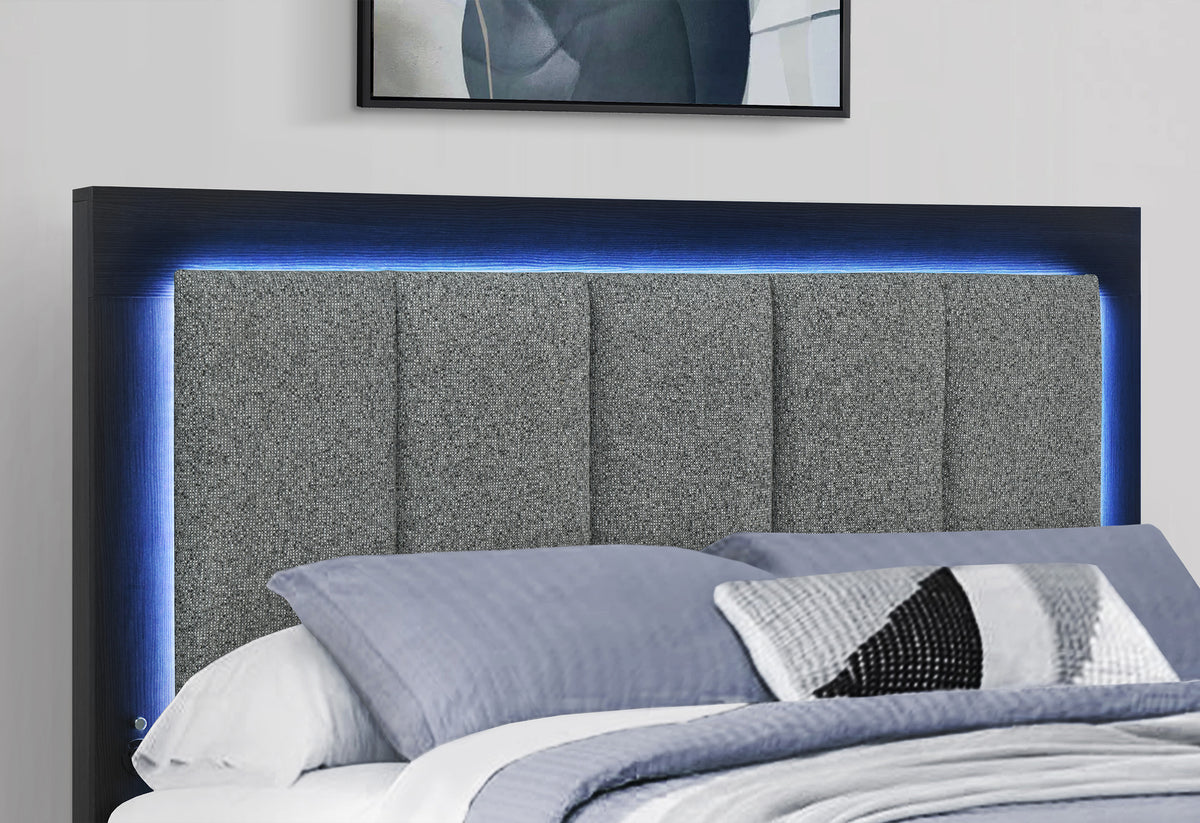 Emma Black-Grey bedroom collection bed alternate angle