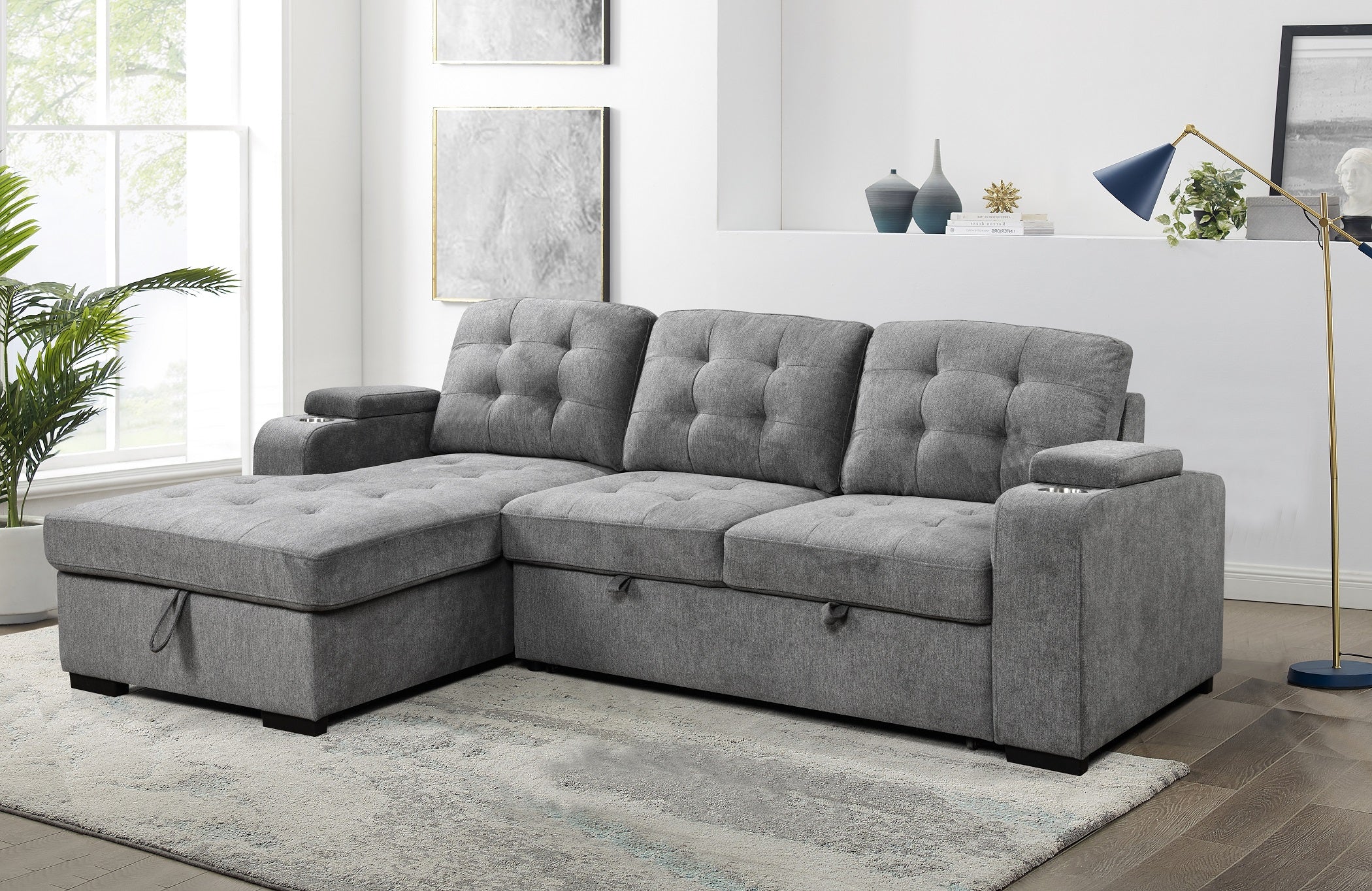 Hazelwood sofa bed sectional, left or right facing