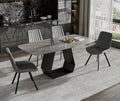 Bond Head 7-piece dining set with Armani grey marble top